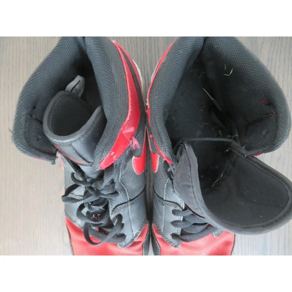Jordan 1 TD Mid Football Cleats Mens 11 Red Black High Top Shoes AR5604-061